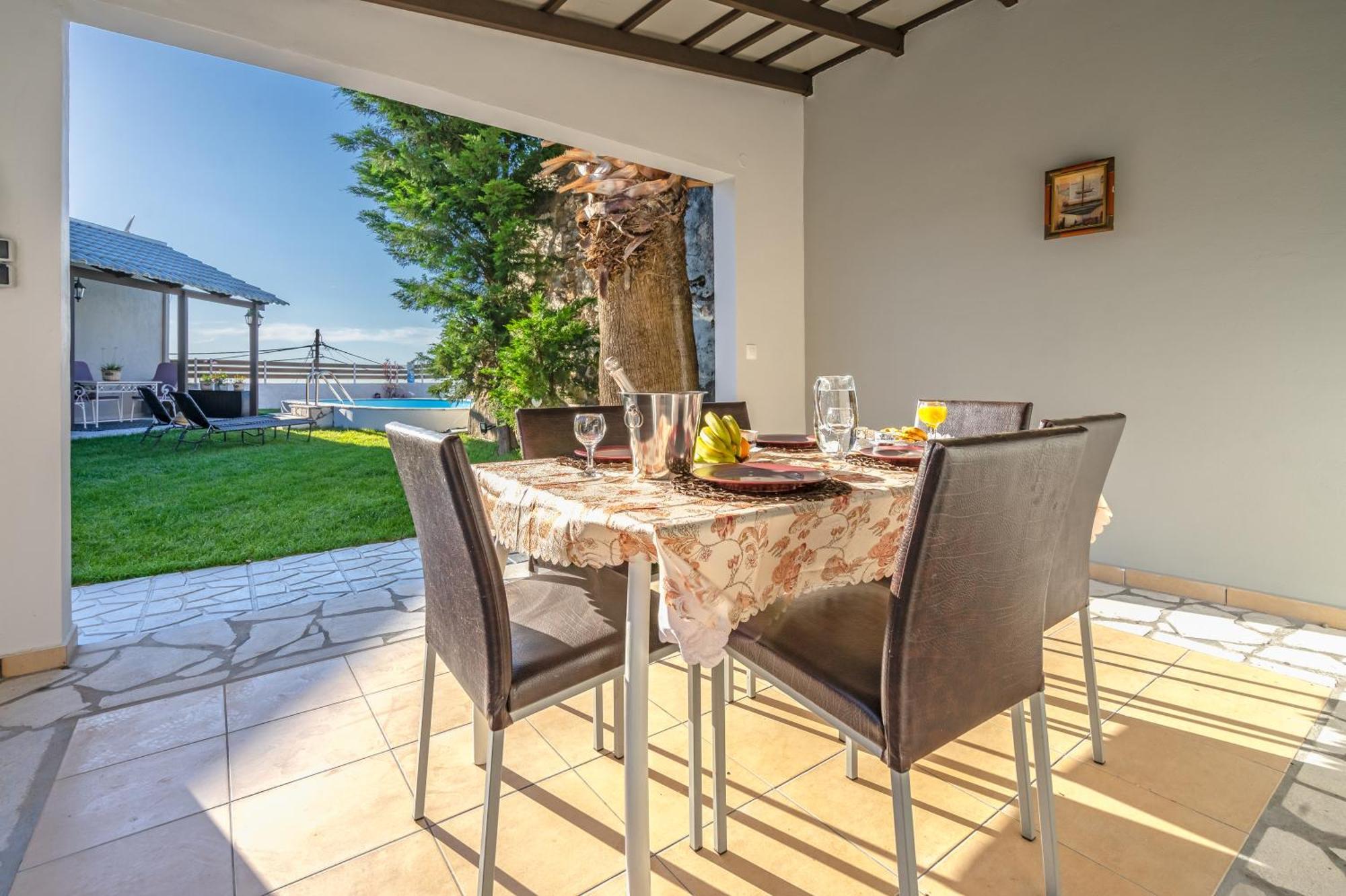 Fontana Luxury Villa Salakos With Pool Near Beach Kültér fotó