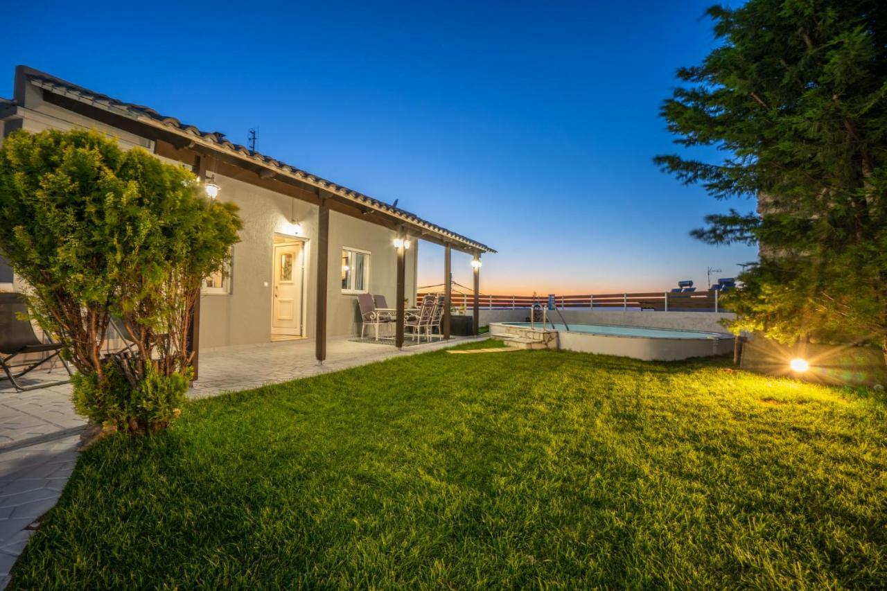 Fontana Luxury Villa Salakos With Pool Near Beach Kültér fotó