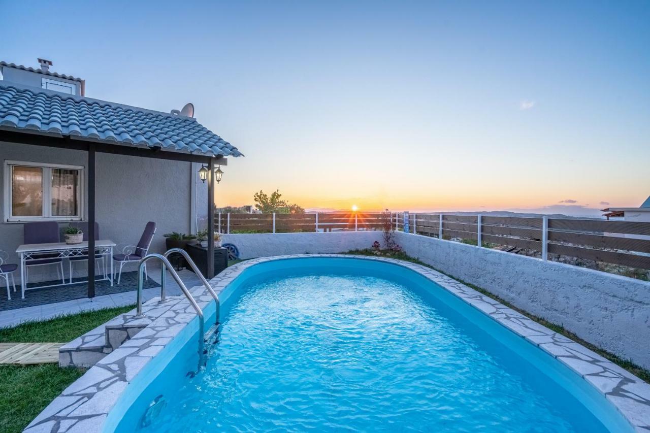 Fontana Luxury Villa Salakos With Pool Near Beach Kültér fotó
